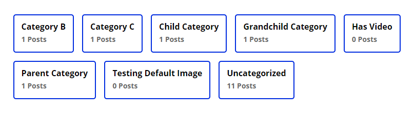 example of the new inline layout option in the Divi Taxonomy Helper module example of the new inline layout option in the Divi Taxonomy Helper module