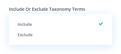 setting to include or exclude taxonomy terms in the Divi Taxonomy Helper plugin setting to include or exclude taxonomy terms in the Divi Taxonomy Helper plugin