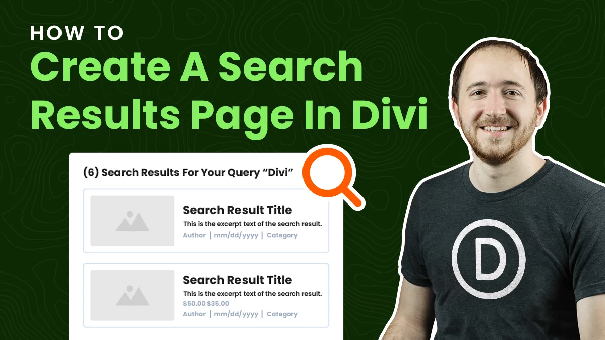How To Create A Search Results Page In Divi