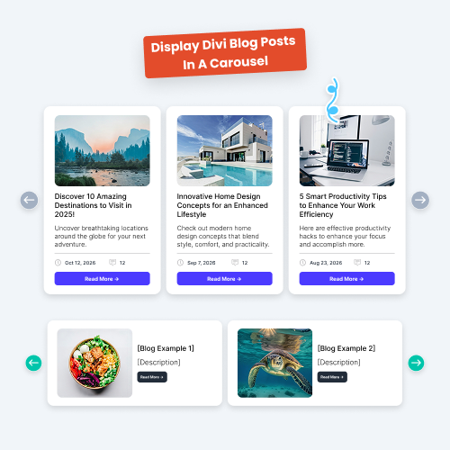 Display Divi Blog Posts In A Carousel