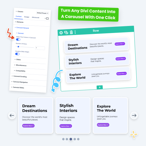 Turn Any Divi Content Into A Carousel With One Click