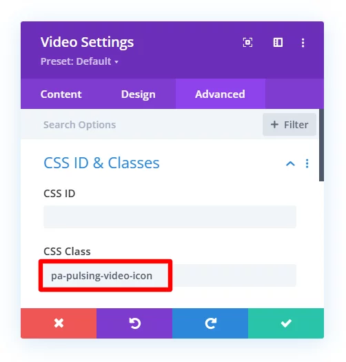add a CSS class to the Divi Video module to make a pulsing play icon add a CSS class to the Divi Video module to makee a pulsing play icon