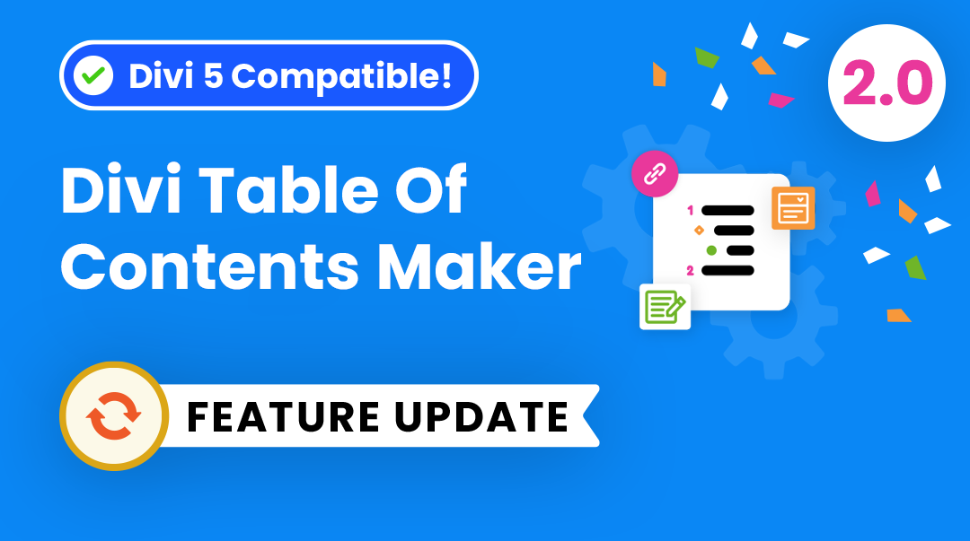 Divi Table Of Contents Maker 2.0 – Now Compatible With Divi 5!