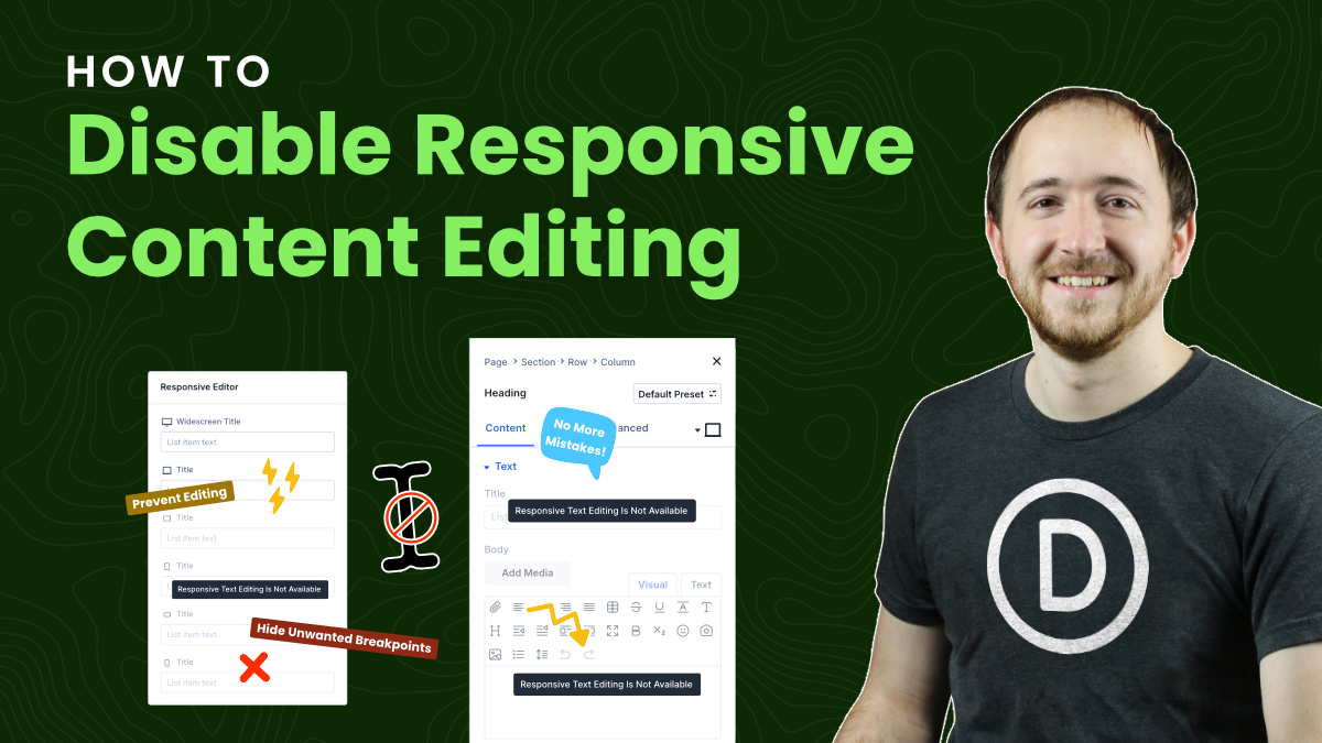 How To Disable Responsive Content Editing In Divi 5 (Prevent Unintended Changes)