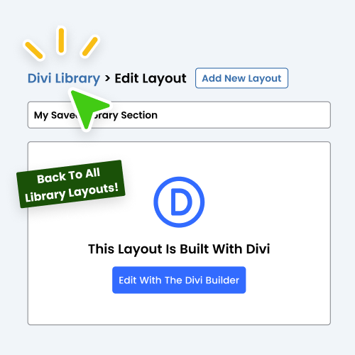 Show Back Link To Easily Return To The Divi Library While Editing Layouts