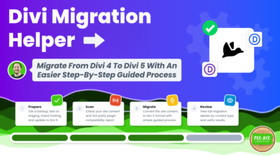 divi migration helper plugin from pee aye creative for migrating to divi 5