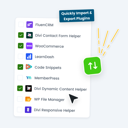 Save And Export Lists Of Favorite Plugins For One-Click Installation On New Divi Sites