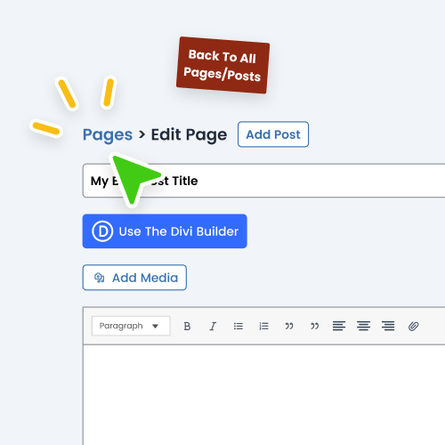 Show Back Link To Easily Return To The Pages Or Posts List While Editing In WordPress