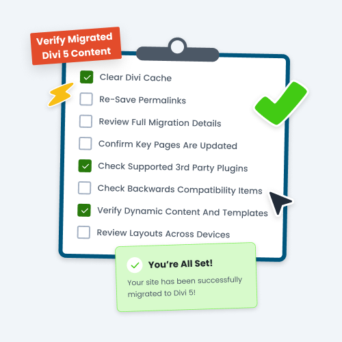 Verify Migrated Divi 5 Content With A Structured Checklist
