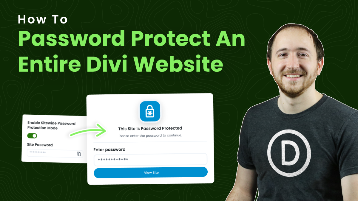 How To Password Protect An Entire Divi Website