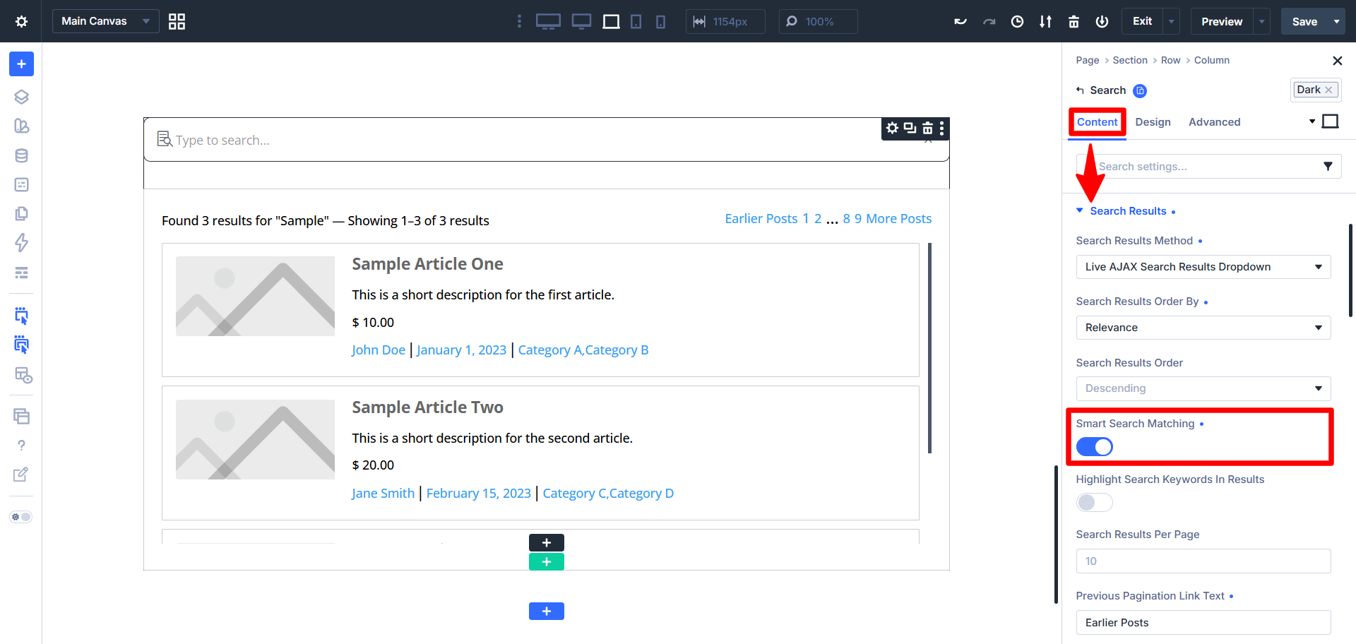 enable smart search matching in divi 5 using the divi search helper plugin by pee aye creative
