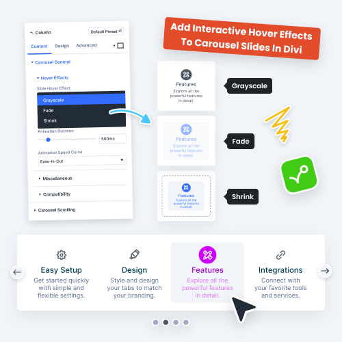 Add Interactive Hover Effects To Carousel Slides In Divi