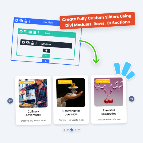 Create A Fully Custom Slider Using Divi Modules, Rows, Or Sections