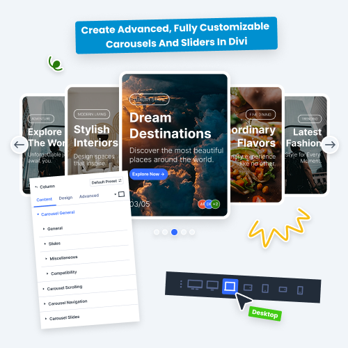 Create Advanced, Fully Customizable Carousels And Sliders In Divi