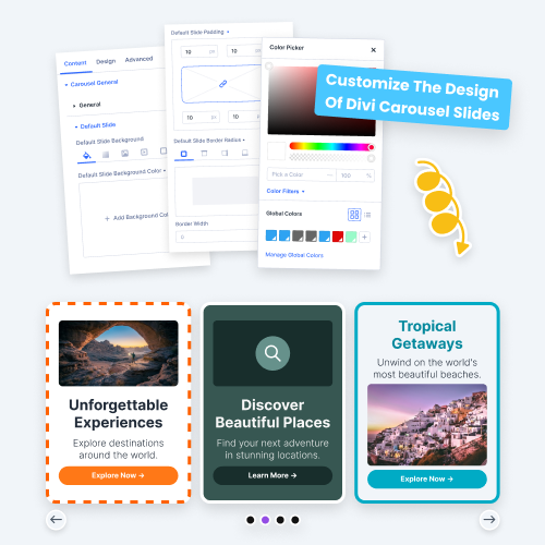 Fully Customize The Design Of Carousel Slides In Divi