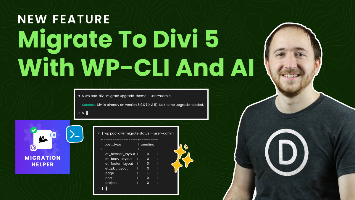 Introducing WP-CLI And AI Support In The FREE Divi Migration Helper Plugin