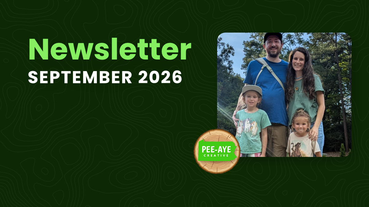 Pee-Aye Creative Monthly Newsletter For September 2026
